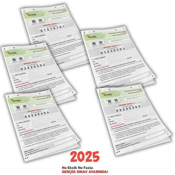 2025 TYT Tüm Dersler Navigasyon 5'li Genel Deneme Seti (ÖSYM AYARINDA) - 3