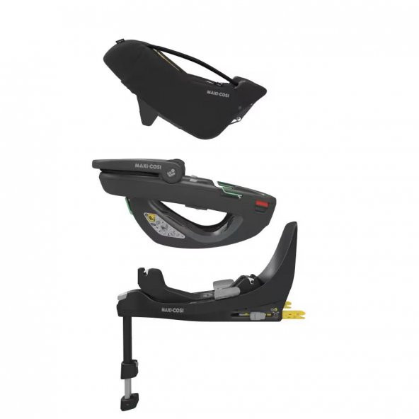 Maxi-Cosi Coral 360 Dönebilir Yatabilir İsofix Bazalı 2si Bir Arada Ana Kucağı ve Oto Koltuğu Essential Black - 2