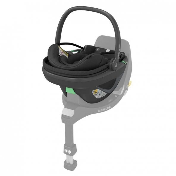 Maxi-Cosi Coral 360 Dönebilir Yatabilir İsofix Bazalı 2si Bir Arada Ana Kucağı ve Oto Koltuğu Essential Black - 9