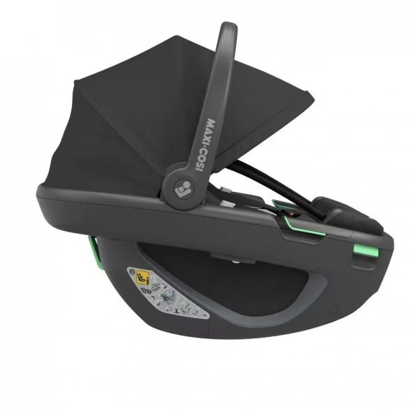 Maxi-Cosi Coral 360 Dönebilir Yatabilir İsofix Bazalı 2si Bir Arada Ana Kucağı ve Oto Koltuğu Essential Black - 11