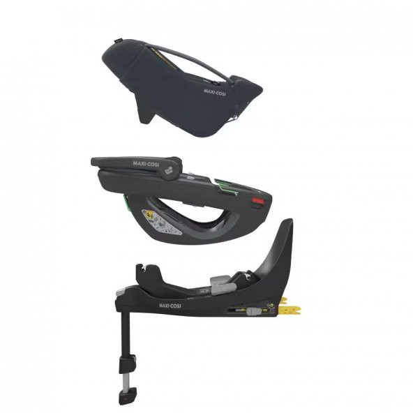Maxi-Cosi Coral 360 Dönebilir Yatabilir İsofix Bazalı 2si Bir Arada Ana Kucağı ve Oto Koltuğu Essential Graphite - 2