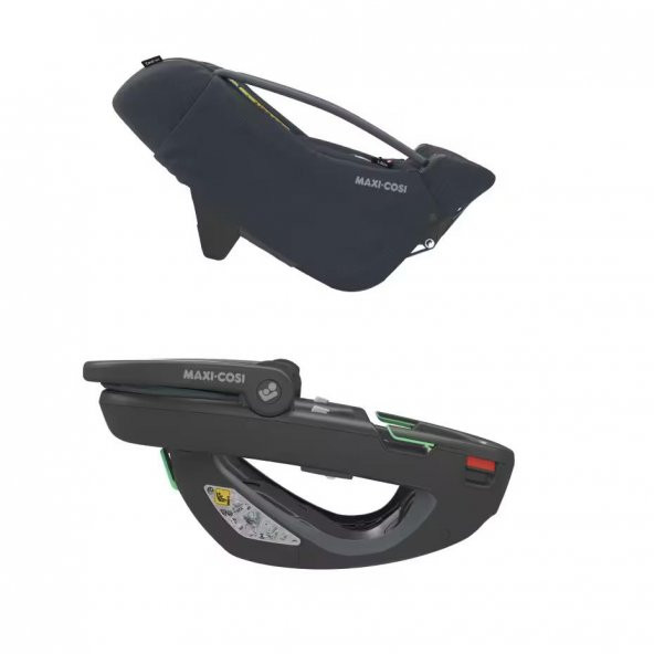 Maxi-Cosi Coral 360 Dönebilir Yatabilir İsofix Bazalı 2si Bir Arada Ana Kucağı ve Oto Koltuğu Essential Graphite - 9