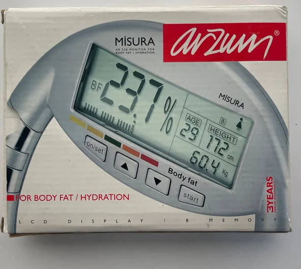 MİSURA Arzum AR-528 Vucut Yağ ve Su Ölçme Cihazı - 1