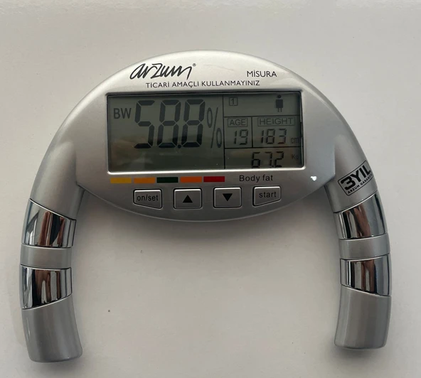 MİSURA Arzum AR-528 Vucut Yağ ve Su Ölçme Cihazı - 3