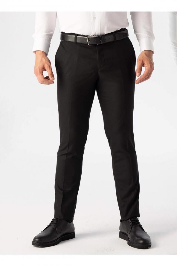 Normal Bel Normal Paça Regular Fit Siyah Erkek Pantolon Pn1014200148 - 3