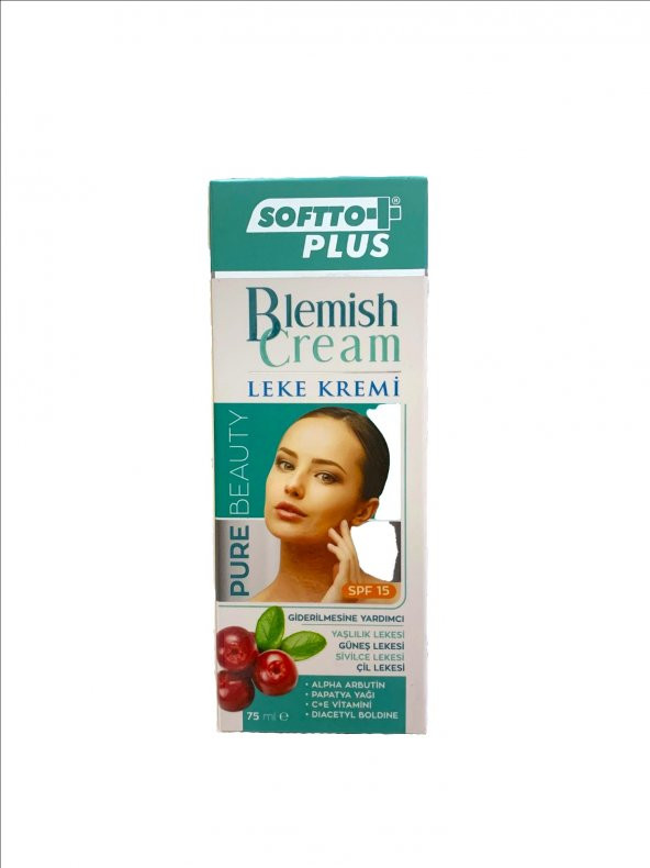 SOFTTO PLUS Leke Kremi (Blemish Cream) 75 ml