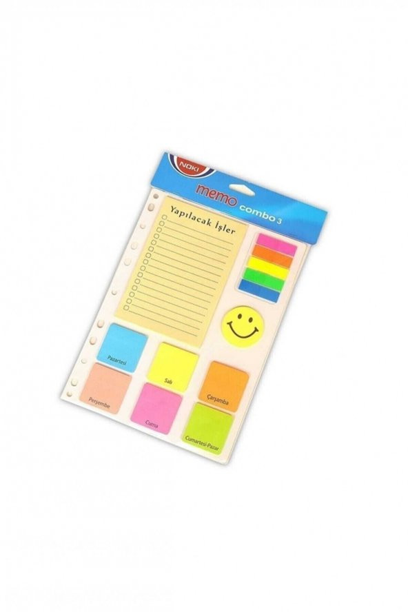 Combo 3 Karışık Şekilli Yapışkanlı Not Kağıdı (12703) Index