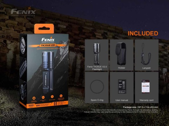 FENİX ​​TK35UE V2.0. 5000 LÜMEN EL FENERİ - 5