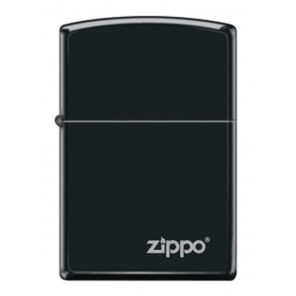 Zippo Mat Siyah Logo Çakmak(218C-000033)-Z187