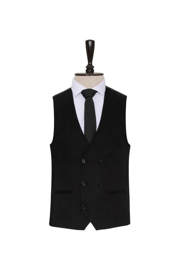 Normal Bel Slim Fit Siyah Erkek Takım Elbise Tk1006900226 - 3