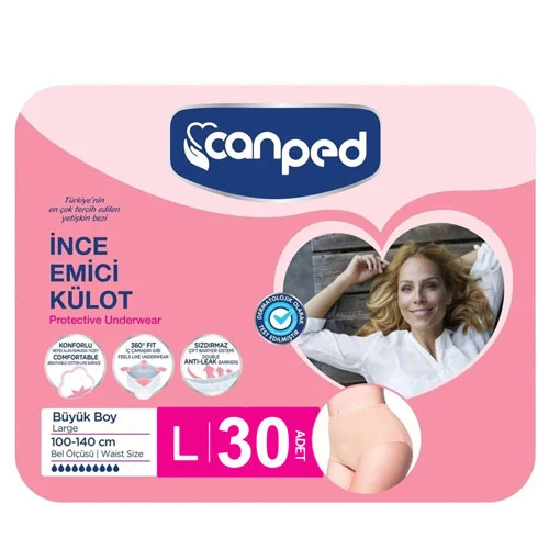 Canped İnce Emici Kulot L 30 lu