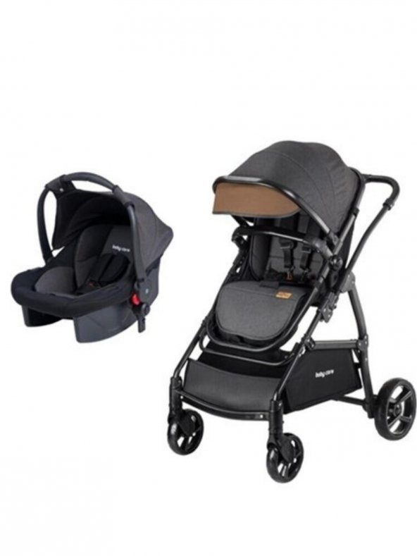 Baby Care Baby Care Siyah BC-310 Safari Trio Travel Bebek Arabası