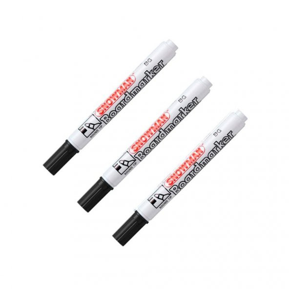 Snowman Bg-12 S Tahta Kalemi Siyah - 3 Adet