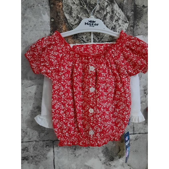 NAZAR 23295 ÇİÇEK DES.RAPORLU İNTERLOK.KIZ TAKIM