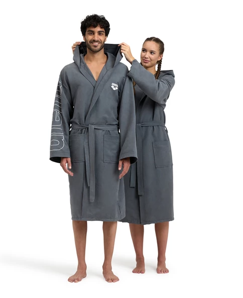 ARENA UNISEX YETİŞKİN BORNOZ GRİ ZEAL PLUS 005308101 YZM - 4