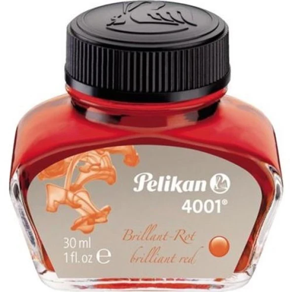 PELİKAN YAZI MÜREKKEBİ 4001 KIRMIZI 30 ML