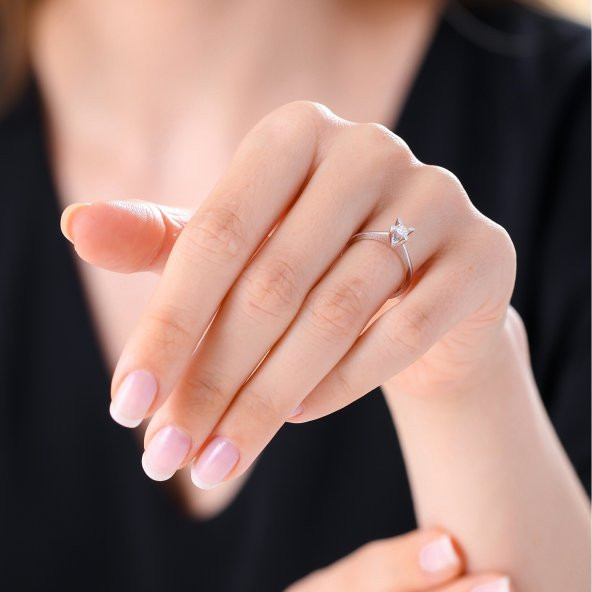 Pırlanta Tektaş Yüzük - Resim 2