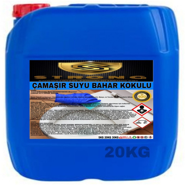 STRONG ÇAMAŞIR SUYU BAHAR KOKULU 20KG