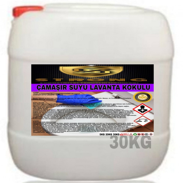 STRONG ÇAMAŞIR SUYU LAVANTA KOKULU 30KG