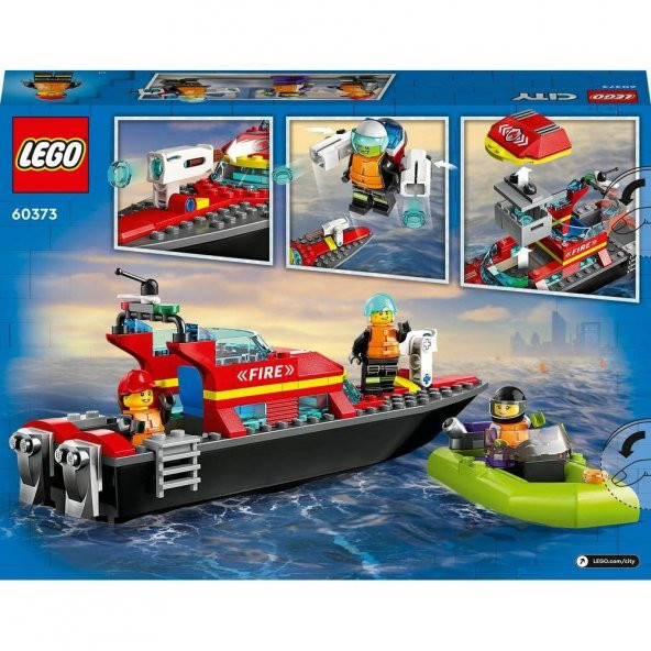 LEGO® City İtfaiye Kurtarma Teknesi 60373-5 Yaş ve Üzeri Uygulamalı Oyunları Seven Çocuklar için Oyuncak Yapım Seti (144 Parça) - 2