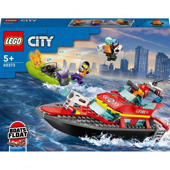 LEGO® City İtfaiye Kurtarma Teknesi 60373-5 Yaş ve Üzeri Uygulamalı Oyunları Seven Çocuklar için Oyuncak Yapım Seti (144 Parça) - 3