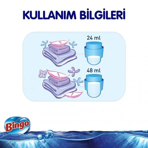 Bingo Soft Çamaşır Yumuşatıcı Konsantre 1440ML Manolya Bahçesi (3 Lü Set) - 4