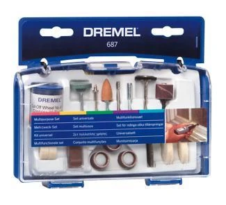 DREMEL ÇOK AMAÇLI AKSESUAR SETİ 687 52Lİ ürün görseli