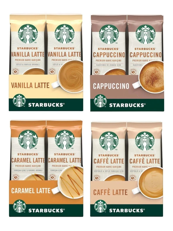 Starbucks Granül Kahve Karma Set / 10 lu 4 Paket (Toplam 40 adet)