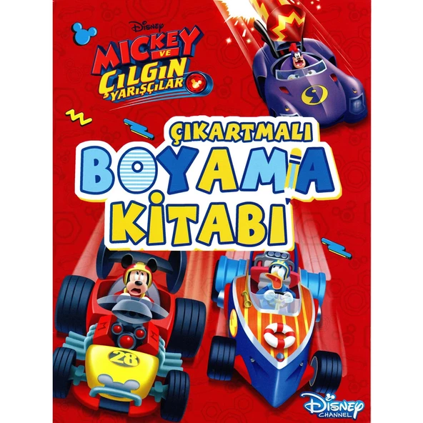 Disney Mickey And The Roadster Çıkartmalı Boyama Kitabı Mickey ve Çılgın Yarışcılar