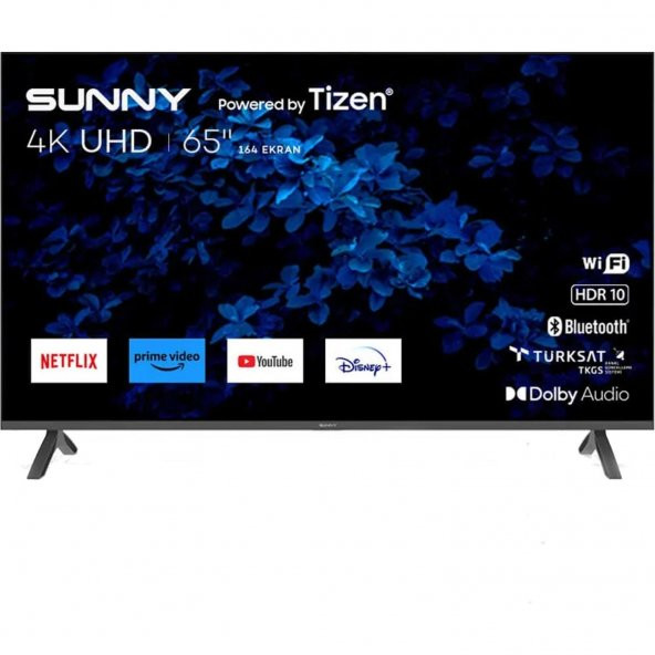 Sunny SN65FMN503 4K Ultra HD 65" 165 Ekran Uydu Alıcılı Smart Tizen LED TV