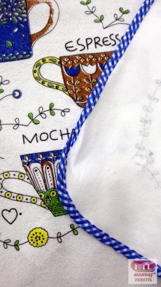 6 Adet Dijital Baskılı Sıvı Geçirmez Mutfak Önlüğü-Coffee - Resim 4