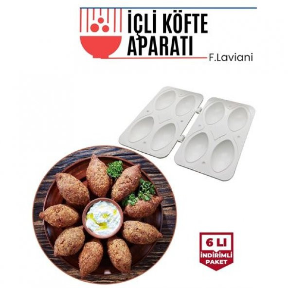 TransForMacion 6 ADET F.Laviani İçli Köfte Dondurma Dolma Aparatı