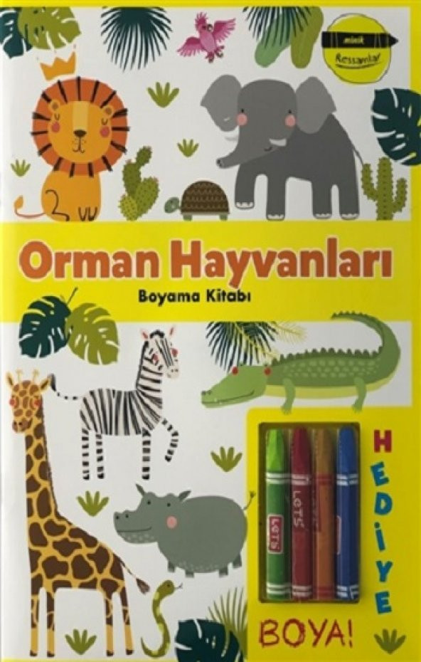 Orman Hayvanları Boyama Kitabı - Minik Ressamlar - 1