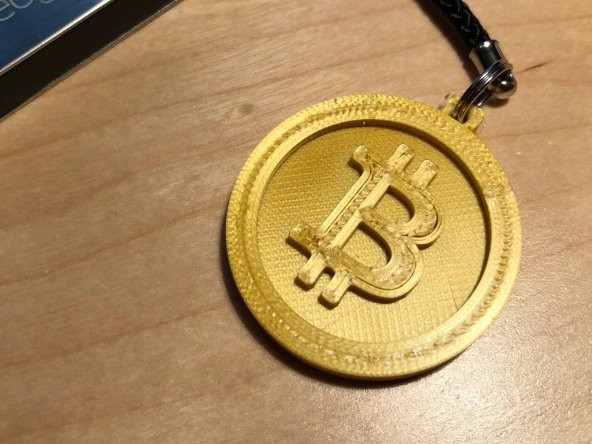 Bitcoin Anahtarlık Kolyelik Zincirsiz Aksesuar Hediyelik Süs Eşya
