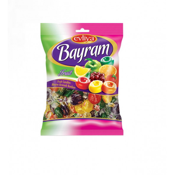 Evliya 500 g. Bayram Şekeri - Karışık Meyve  Aromalı Bonbon