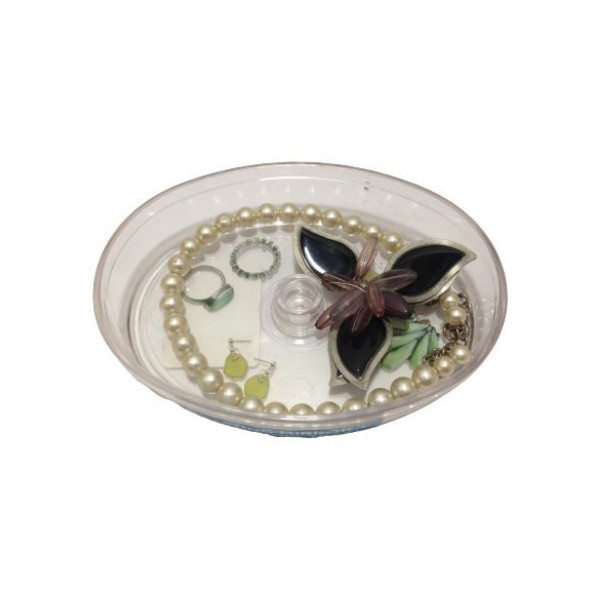 Z65W19 ÇEKMECE İÇİ KOZMETİK VE TAKI DÜZENLEYİCİ OVAL 18x11x3cm - 3