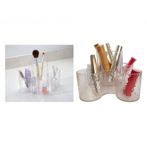 Z65W22 KOZMETİK DÜZENLEYİCİ 5 BÖLMELİ DAMLALI MODEL 22x22x12cm