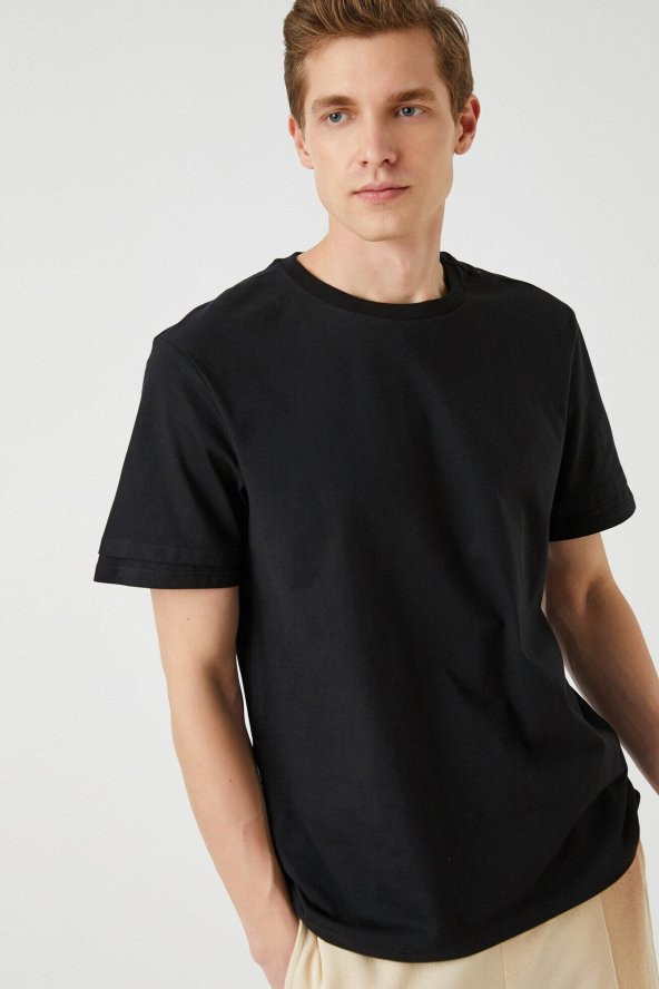 Standart Fit Basic Tişört - Resim 2