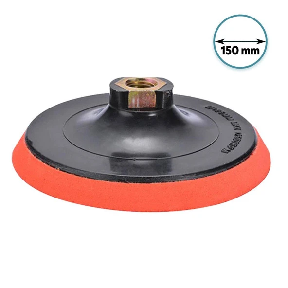 Deliksiz Cırt Zımpara Tabanı Disk Tabanı Altlığı Cırtlı 150 mm