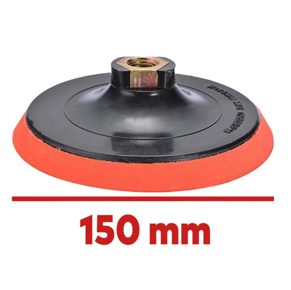 Deliksiz Cırt Zımpara Tabanı Disk Tabanı Altlığı Cırtlı 150 mm - 2