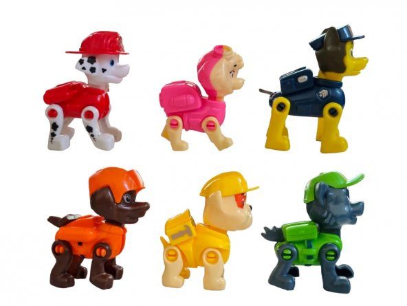 PAW PATROL Eğitici Yeni Sezon Devriye Köpekler 6l Figür Paw Petrol Set