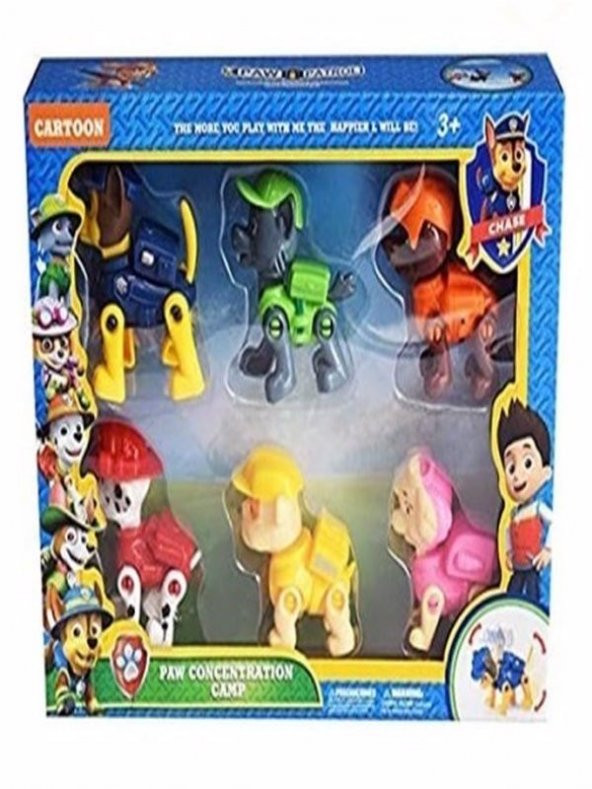 PAW PATROL Eğitici Yeni Sezon Devriye Köpekler 6l Figür Paw Petrol Set - 4