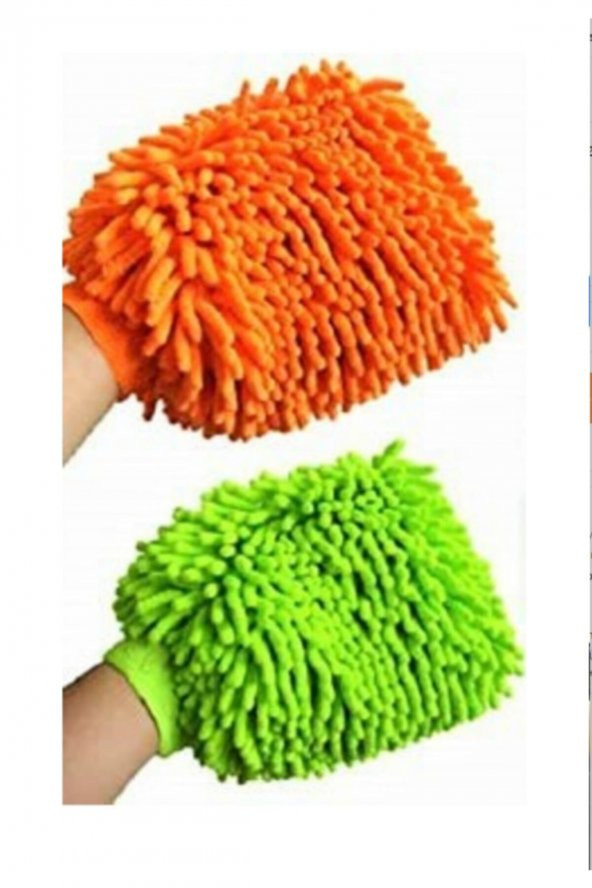 Mikrofiber Makarna Yıkama Eldiveni TURUNCU - 2