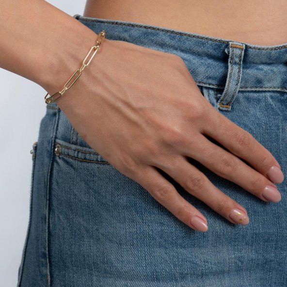 Link Halka Altın Bileklik - Resim 2