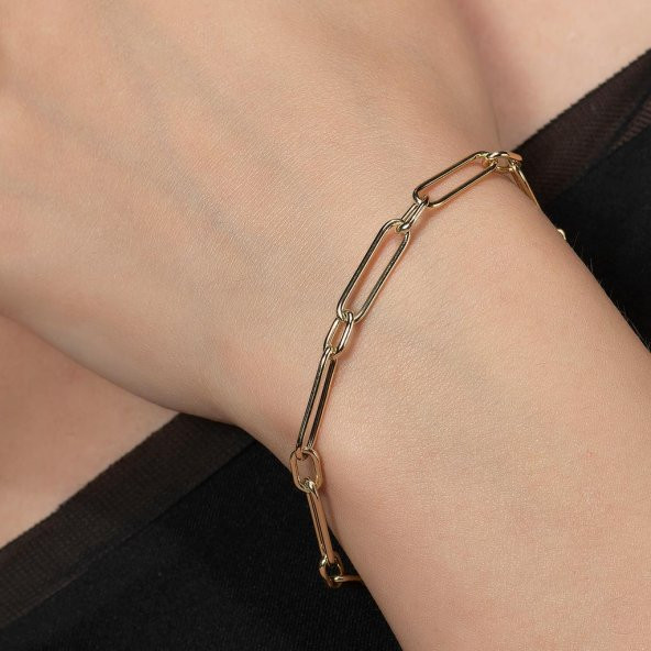 Link Halka Altın Bileklik - Resim 3