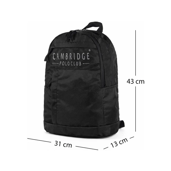 Cambridge Polo Club Siyah Sırt Çantası PLCAN2105