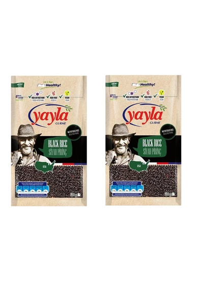 Yayla Siyah Pirinç 500 gr x 2 Adet