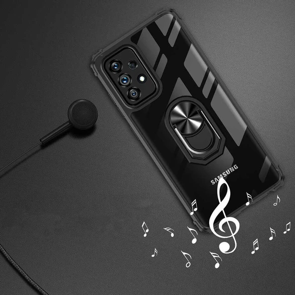 Galaxy A52 Kılıf Zore Mola Kenar Köşe ve Yüzük Kısımları Renkli Kılıf - Resim 9