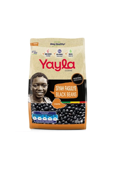 Yayla Gurme Siyah Fasulye 500 Gr x 2 Adet - 2