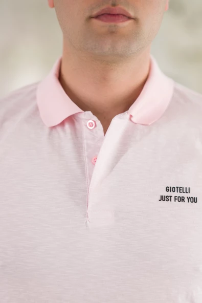 POLO YAKA DÜĞMELİ PAMUKLU YAZLIK ERKEK T-SHİRT - 11